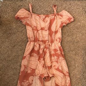 Paisley patterned dress/romper